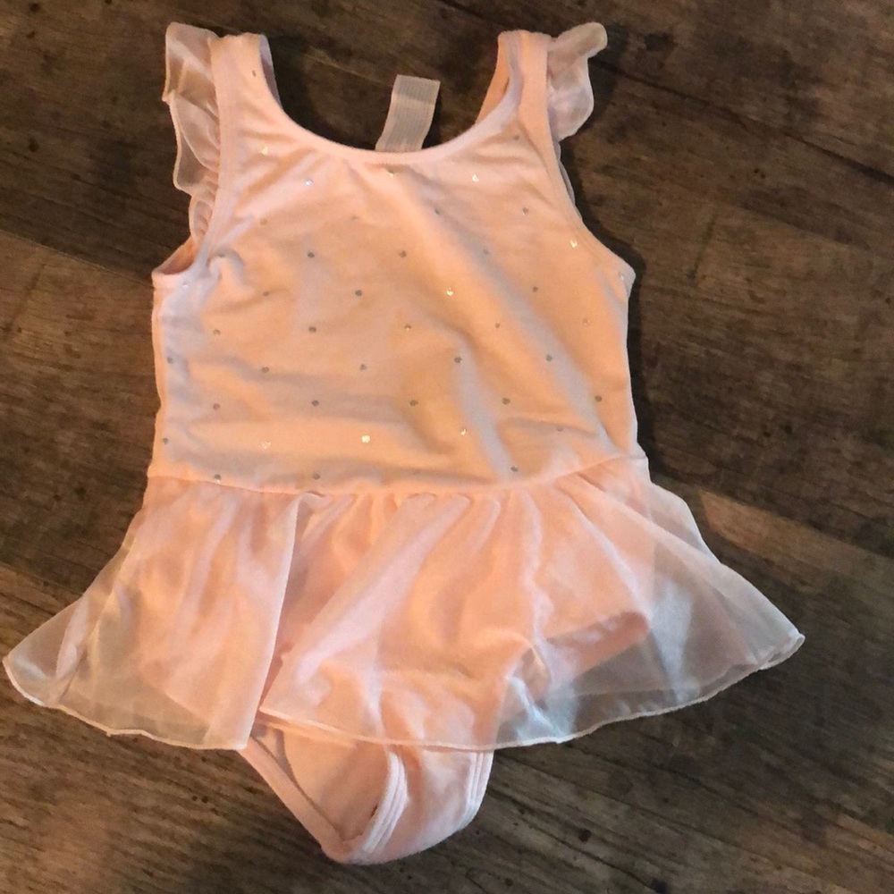 Toddler girls pink dance leotard ONLY WORN ONCE!